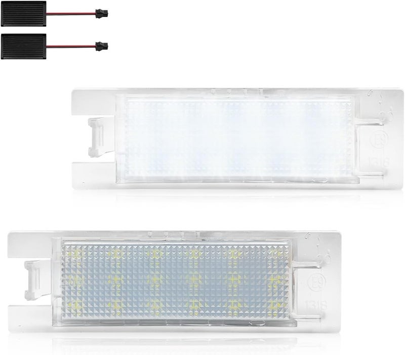 LESAUCE LED License Plate Light For Chevy Camaro Malibu Limited Volt, 6000K White, IP68 Waterprooof, Tag Lamp Assembly Replacement, Pack of 2 - Image 1